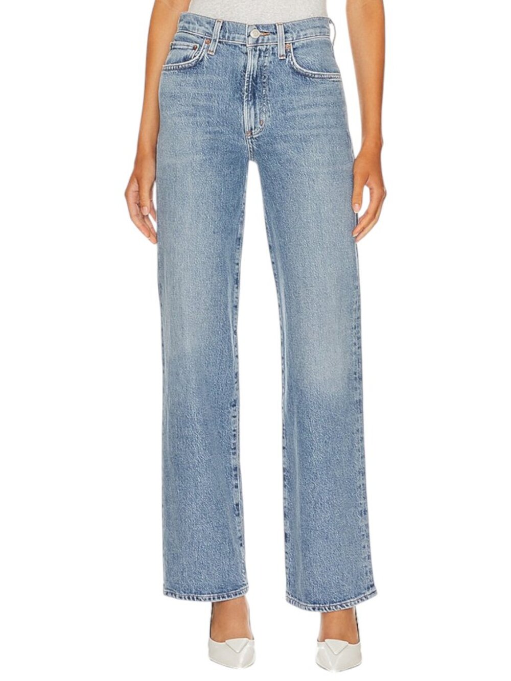 NWT Agolde Revolve Harper Jeans Flash Mid-Rise Relaxed Staright Leg Size 25